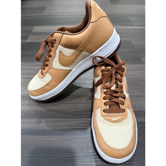 Men's Nike Air Force 1 Low Acorn Brown Size 8 Sneakers - Picture 2 of 10